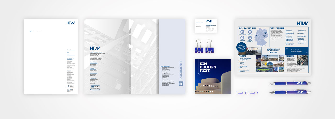 HTW Corporate Design und Drucksachen, Grafikdesign, dk Grafik Design