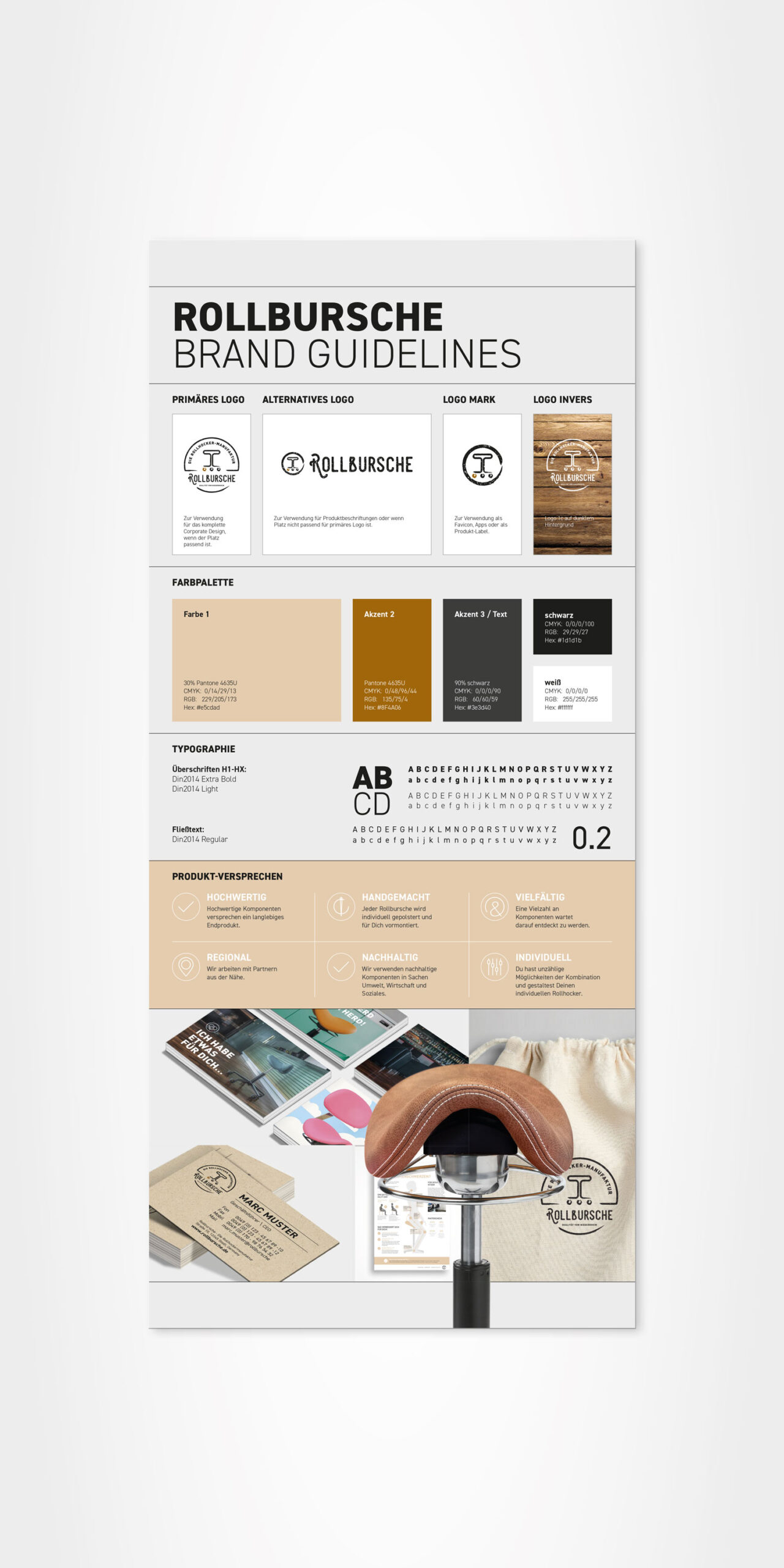 Corporate Design, Rollbursche brand guidelines, dk Grafik Design, Grafikdesign